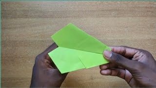 Making origami paper plane