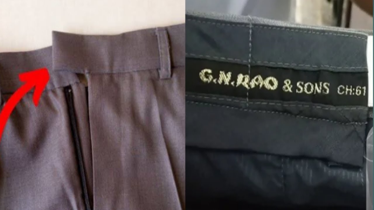 How to fix trouser waistband with overlap/waistband sewing/how to sew waistband on pant/trouser