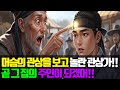 머슴의 관상이 아니야!! 1년안에 그 집의 주인이되겠어.. 깜짝 놀란 거지 관상가 [옛날이야기]