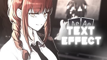 Visper Text Effect | After Effects AMV Tutorial