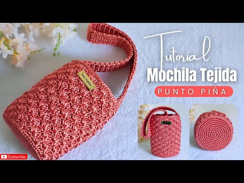 Portada del video: 15. Mochila de cordón de seda en punto abanico o piña