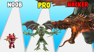 NOOB vs PRO vs HACKER  - Kaiju Run | Pinker Lab
