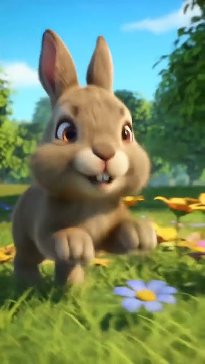 𝔼𝕒𝕧𝕌𝕡𝕪: 🐼 rabbit running on the garden  😍
