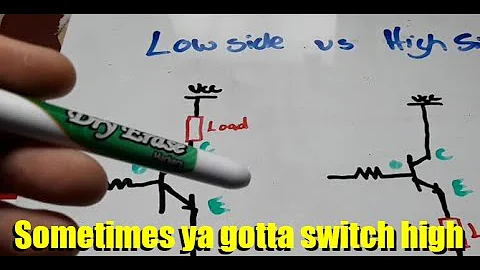 This video will show you the Transistor as a switch - low side or high side.