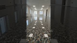 gravel and resin epoxy floor.#Nature#EcoFriendly#GreenLiving#AmazingVideos#CreativeContent