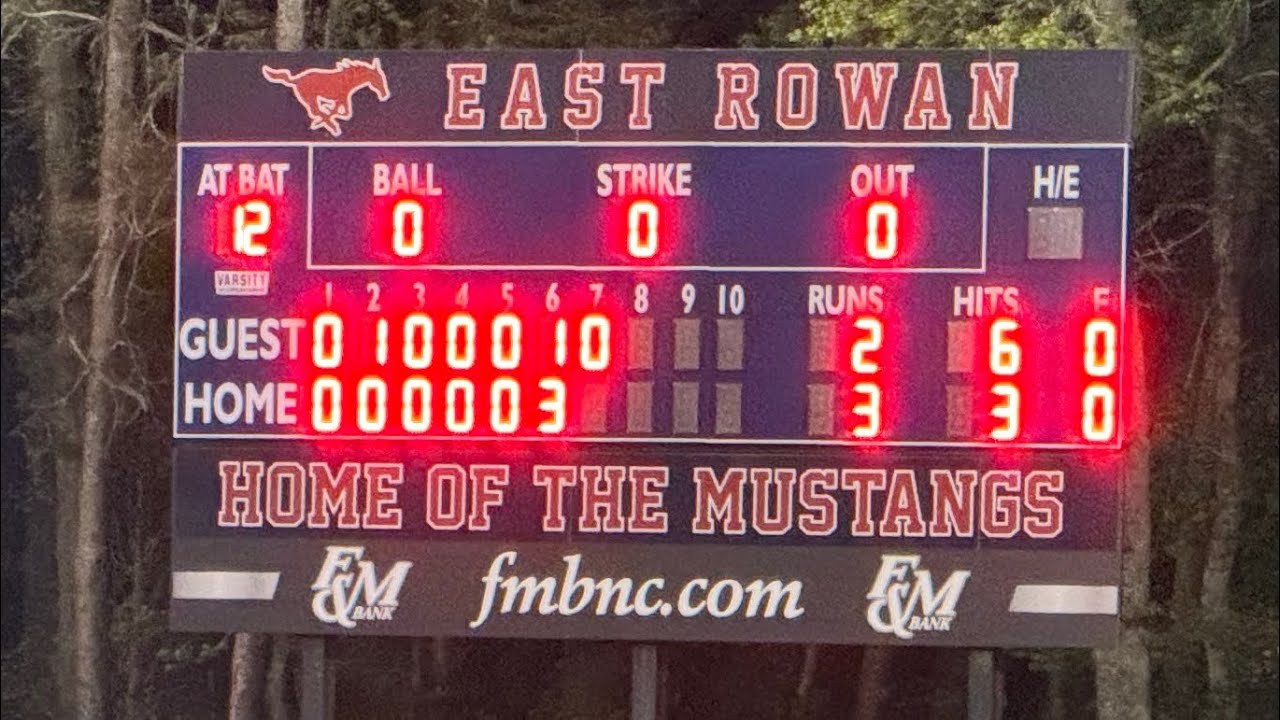 Baseball Northwest Cabarrus vs East Rowan (04/09/24) YouTube