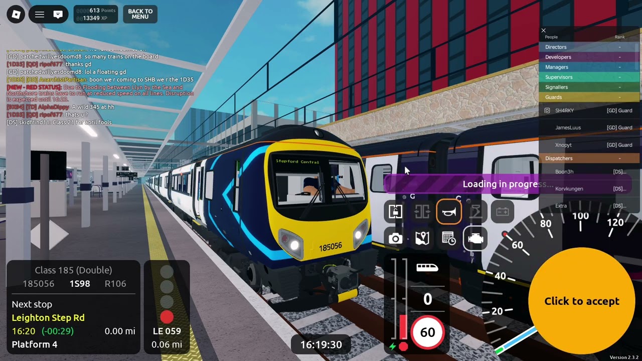 Class 185: Rayleigh Bay to Stepford Central