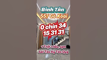 🔥🔥 Bán Nhà hẻm 55 Đường Lô tư Thông Gò xoài Bình Tân Sát Chợ KẾ Tân Phú Q11 (4x10) Sát Chợ MTKD 2PN