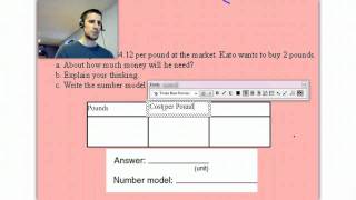 EM Unit 7 Math Test Review - Story Problems