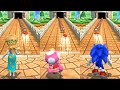 Step It Up Champions: 7 Wins Battle - Rosalina vs Toadette vs Sonic vs Bowser in  Mario Party 9