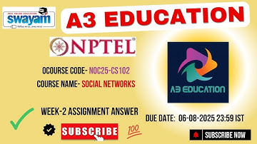 NPTEL Social Networks | Week 2 Answers | NOC25-CS102 | IIT Ropar | Jul-Dec 2025