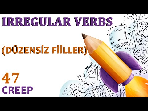 IRREGULAR VERBS - CREEP - Düzensiz Fiiller - The Cengiz Hoca - 47