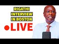 RIGATHI GACHAGUA ADDRESSING KENYANS LIVE FROM BOSTON RIGATHI GACHAGUA ADDRESSING KENYANS LIVE FROM BOSTON