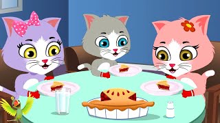 Three Little Kittens, तीन छोटी बिल्ली, Hindi Nursery Rhymes and Balgeet for Kids