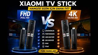 Xiaomi TV Stick FHD (Full HD) vs Xiaomi TV Stick 4K karşılaştırma