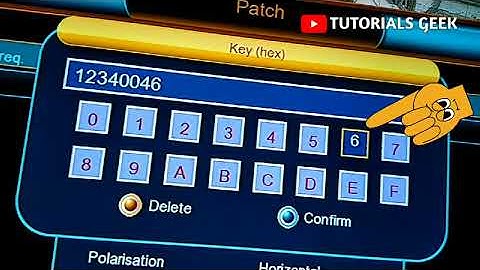 How To Enter Key sin 1506 Receivers