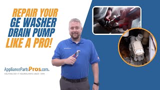 How To Replace A GE Washer Drain Pump WH23X10030 by AppliancePartsPros 267 views 2 weeks ago 2 minutes, 55 seconds