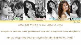 Video thumbnail of "AOA (에이오에이) – Crazy Boy Lyrics (Han|Rom|Eng|Color Coded)"