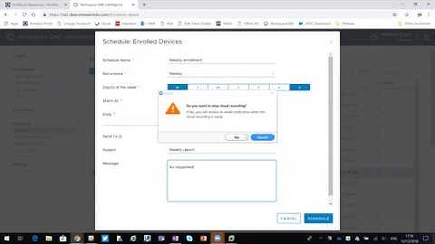 VMware Workspace ONE Intelligence - Report scheduling