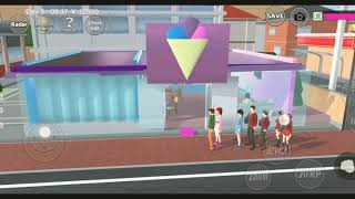 ice cream shop🍦🍨🤪💞//sakura school Simuleter💙❤😻 screenshot 4