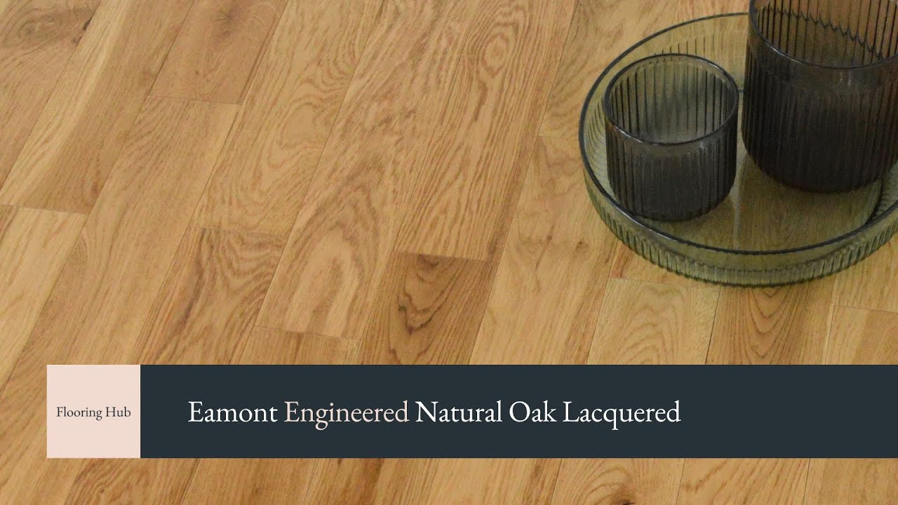 Eamont Engineered Natural Oak Lacquered 90mm x 102mm Wood Flooring