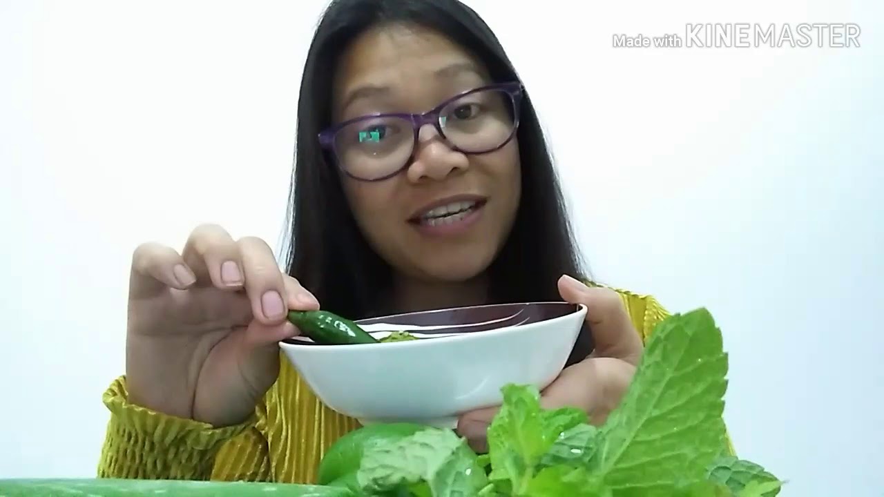 Eat everything green vegetables challenge ibat ibang Lada pero masutansya kya ko kya ubusin o