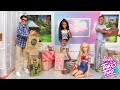 Barbie Doll Family Unpacking &amp; Moving to a New York City