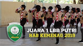 JUARA 1 LOMBA LKBB PUTRI DALAM RANGKA HAB KEMENAG 2019