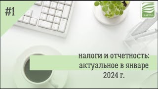 Отчетность и налоги: актуальное на январь 2024г