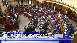 What bills have been killed in the 2025 General Assembly session