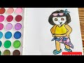 How to draw Dora the explorer easy step by step