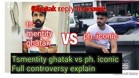 Iconic insta Story | Tsmentity Ghatak vs ph.iconic Full controversy explained ||Ghatak reply iconic