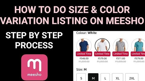 Meesho Variation Listing | How To Add Variant In Meesho | Meesho Par Variation Kaise Kare