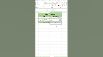 Day 48: RATE – Calculate Interest Rate in Excel! #excelchallenge #excel #90daychallenge #exceltips