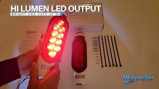 Wave One Marine | Boat Trailer Guide Post LED Pole Light Set | (DOT SAE APPROVED) IP67 Waterproof