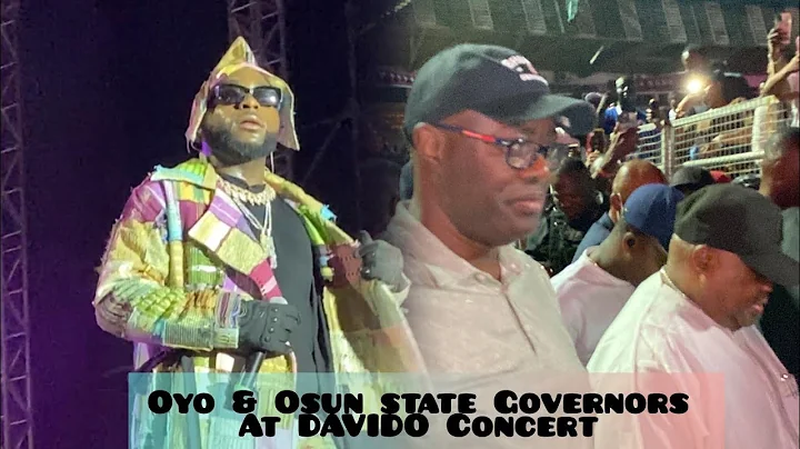 WATCH GOV. SEYI MAKINDE AND GOV. ADEMOLA ADELEKE ARRIVAL AT DAVIDO 5IVE TOUR IN IBADAN 