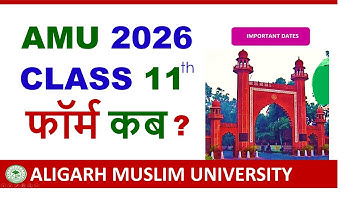 AMU Admission 2026 Class 11th & Diploma 🔥| Amu Entrance Exam 2026 | Amu Online Application Form 2026