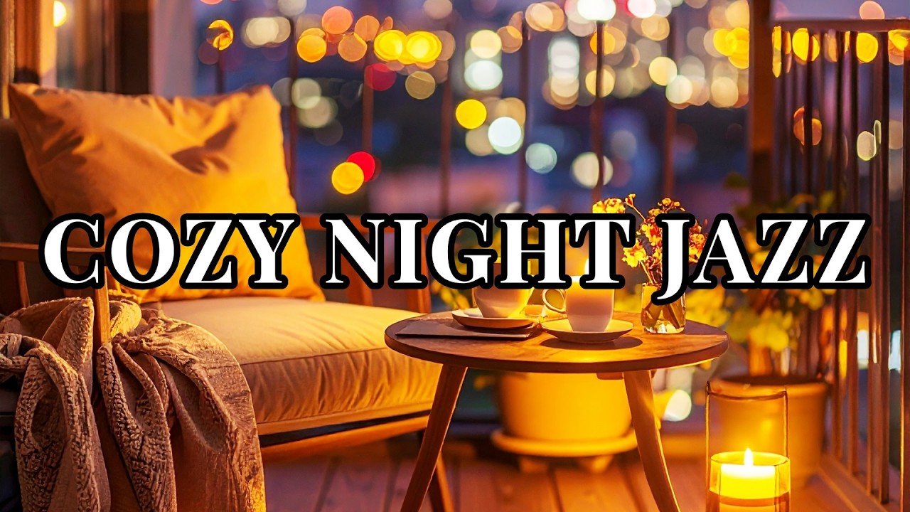 Cozy Night Jazz | Warm Balcony Piano for Deep Sleep & Relax
