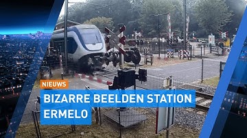 Vrouw op een haar na gemist door voorbijrazende trein station Ermelo | ProRail