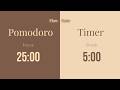 Zen mode 🧘♀️ - 25/5 Pomodoro Study Timer | 4 x 30 min | Soft Alarms | No Audio | Deep Focus