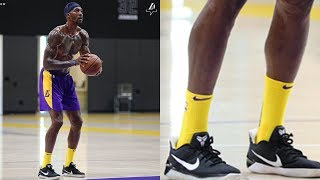 Dwight Howard Tries To Make NICE With Laker Fans, Wears Kobe's Sneakers  During Practice - YouTube