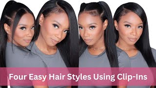 Watch Me Transform Four Styles Using Better Length Clip Ins For Beginners