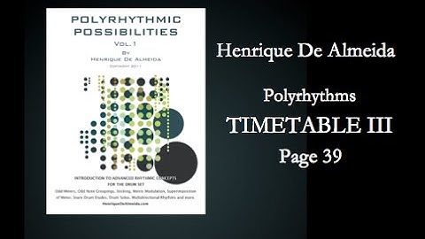 Polyrhythms Drum Set - Timetable III