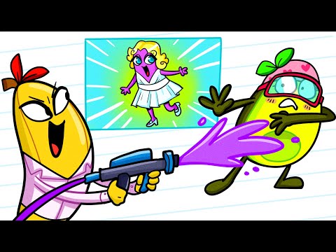 Crazy Beauty Salon Visit | Funny Cartoon | Avocado Couple