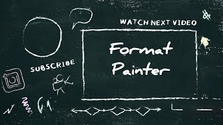 Format Painter in Excel (in Telugu)