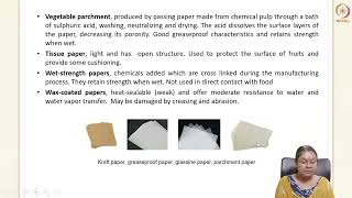 Paper as packaging material P1