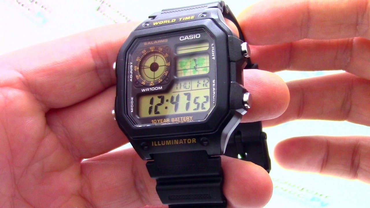 Chasy Casio Illuminator Ae 10wh 1b Ae 10wh 1bvef Video Obzor Ot Presidentwatches Ru Youtube