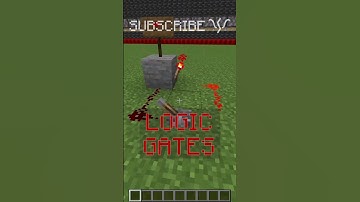 basic LOGIC GATES using redstone and a TORCH REPEATER?? | Redstone with PsiVolt #minecraft #redstone