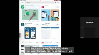 2 F 1 Downloading the MyChart App iPad screenshot 4