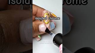 PERFECT isolated chrome EVERYTIME ✨ #chromenails #nailtutorial #simplenails #nailart #3dnailart